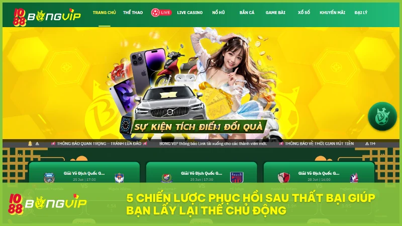 Một kế hoạch phục hồi đúng đắn sẽ giúp bạn kiểm soát tình hình và xây dựng lại sự tự tin.