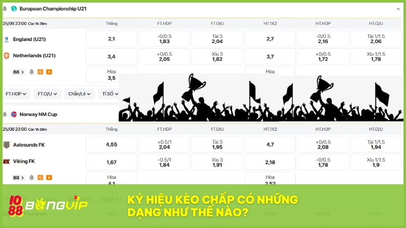 BONGVIP sử dụng nhiều dạng ký hiệu cược giúp người chơi dễ nhận biết