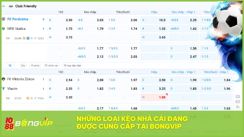 Top kèo BONGVIP năm 2025 chơi gì cũng có, kèo nào cũng chất